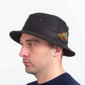 Hatman – Bilberry Waxed Unisex Hat (Black)