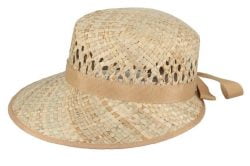 Flechet CEF 18 – 100% straw truncated visor  for Women -natural/beige