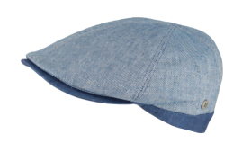 Flechet CEH 152 – linen/cotton/silk blend cap for Men -blue