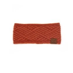 C.C HW-2060 – Knitted Diagonal Stripe CrissCross Ptrn Headwrap (Ruse Mix)