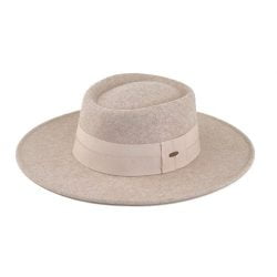 WF 9 HEATHER TAUPE e1695925021343 250x250 - C.C WF-9 – Vegan Felt Panama Hat with Matching Band, 3.5″ Brim (Heather Taupe)