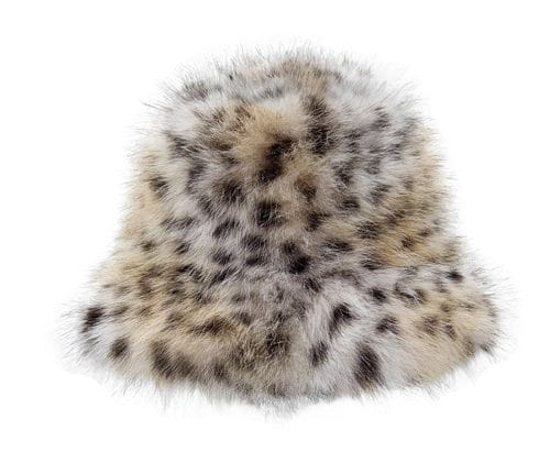 CC BKC-0076 Faux Fur Leopard Bucket Hat