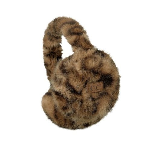 CC EMS-0162 Faux Fur Leopard Earmuff
