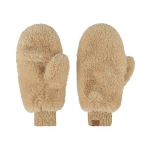 CC MTE-0169 Glitter Short Fur Convertible Mitten