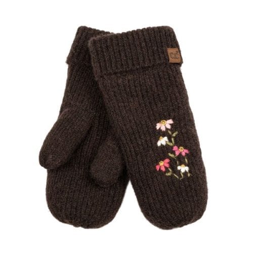 CC MTE-0166 Floral Embroidery Mitten