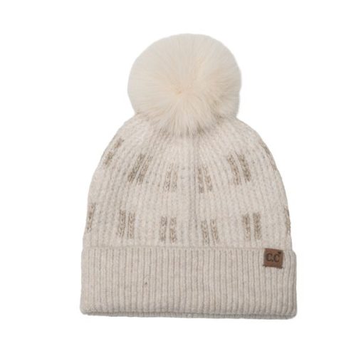 CC HWE-0182 Multi Block Pom Beanie