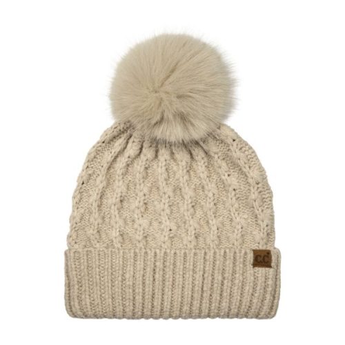 CC HTE-0193 Tiny Flower Knit Beanie